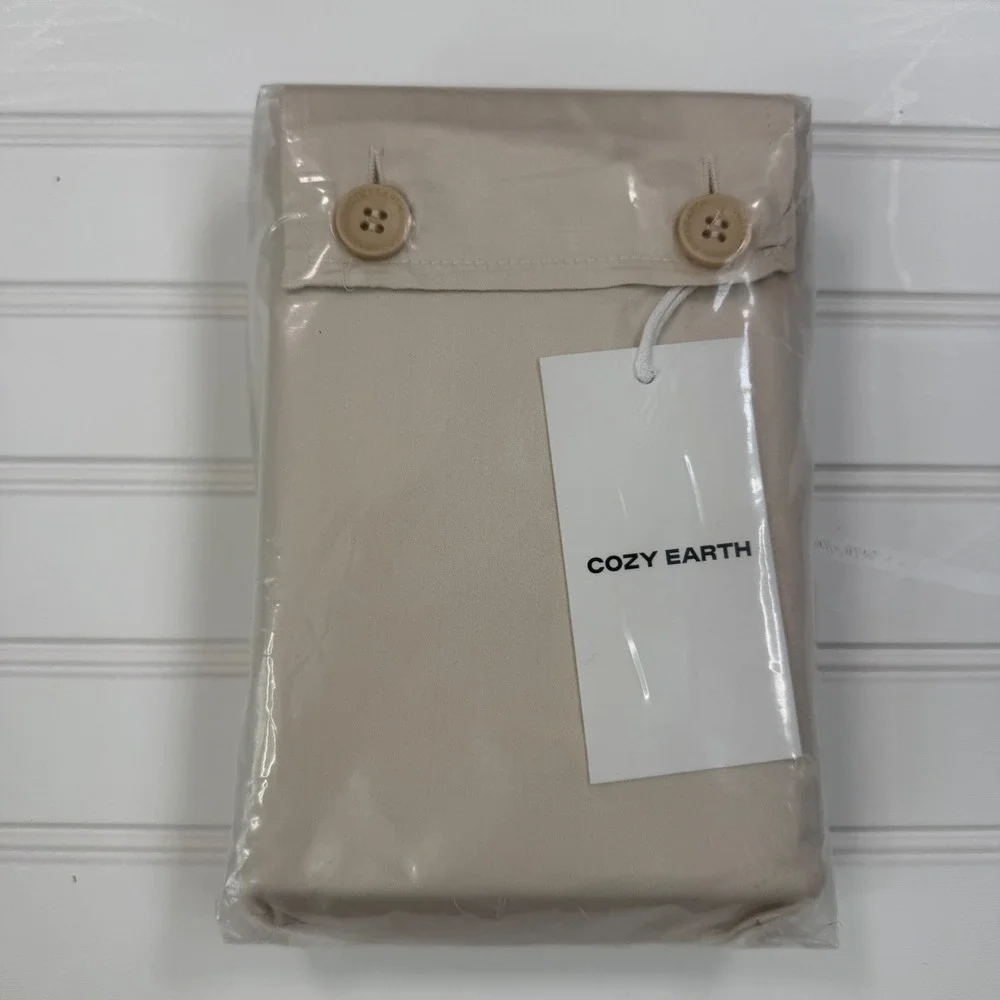 Cozy Earth Unisex King Bamboo Pillowcases Oat Viscose Cooling NWT BPCCOKO5638